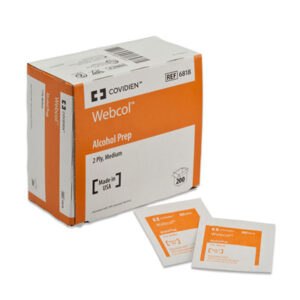 WebcolTM Alcohol Preps, Medium, 2 Ply Sterile