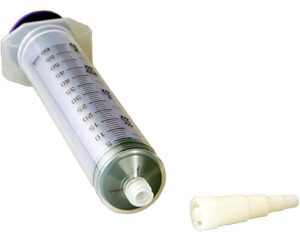 ENFit Tip Irrigation Syringe with Transition Connector