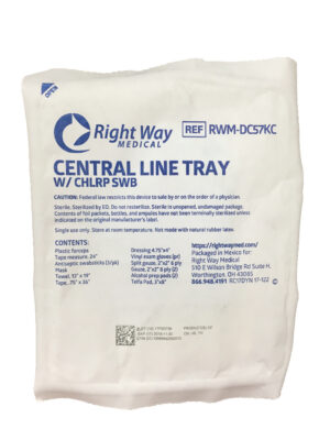RWM Dressing Change Tray w/Chlorhexidine Chloraprep