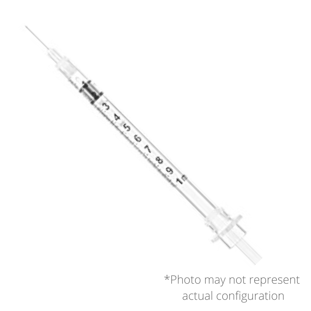 1ml Insulin Syringe & Needle 27g X 0.5 X 100